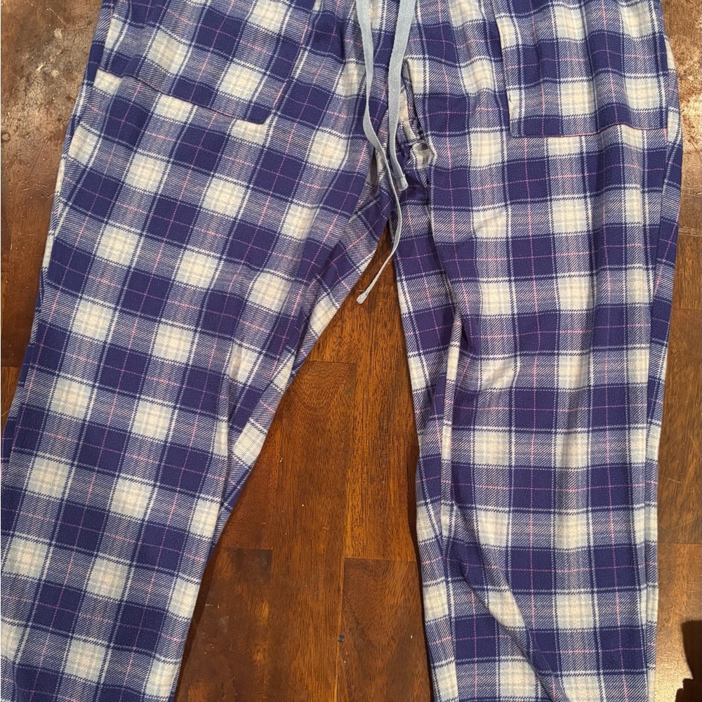 Purple Plaid Woman Lounge Pants